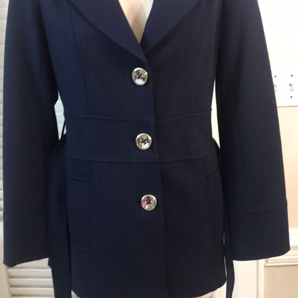 Cache Navy Coat - Picture 5 of 12